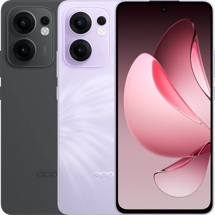 الواجهة الأمامية والخلفية لهاتف OPPO Reno13 F 5G 12GB 256GB